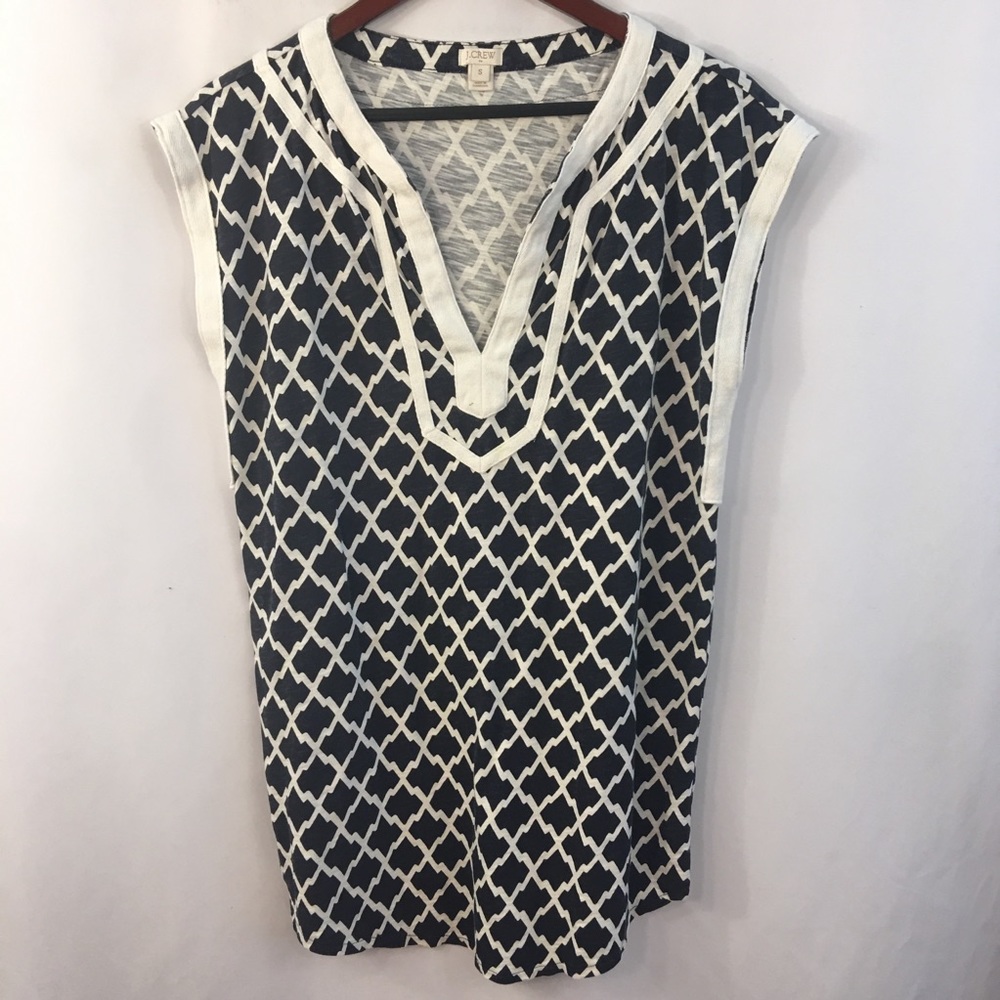 J. Crew Top Mini Dress S Sleeveless Oversized